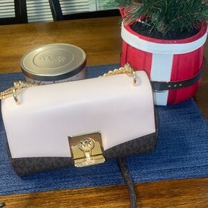 Michael Kors Elegant Pink and Brown Women's Bag